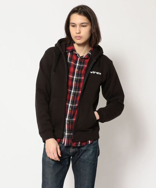 ジップアップヒートパーカー Zip Up パーカー Avirex アヴィレックス のパーカー ジップアップヒートパーカー Zip Parka Avi Tex パーカー トップス Avirex アヴィレックス のファッション Heat 一流の国内正規品