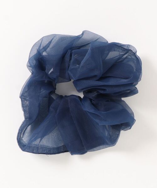 TONE SELECT GOODS（トーンセレクトグッズ）の「【float】オーガンジー ビッグ シュシュ【11色展開】（シュシュ・レディース・ブラック/ベージュ/ネイビー/オリーブ/ピンク/ブルー/グリーン/アイボリー/ライトパープル/ピンクベージュ/サンドベージュ/コーラル・FREE）」の7枚目の写真