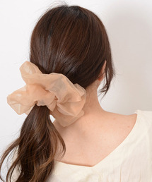 【float】オーガンジー ビッグ シュシュ【11色展開】