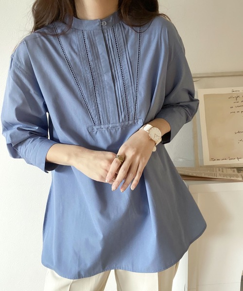 セール】最旬！愛され、タックブラウス（シャツ/ブラウス