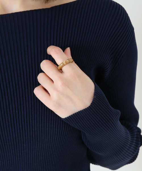 IENA（イエナ）の「【BAEBAE/べべ】 Solid リング（リング・レディース・ブラウン/カーキ/アイボリー・14）」の10枚目の写真