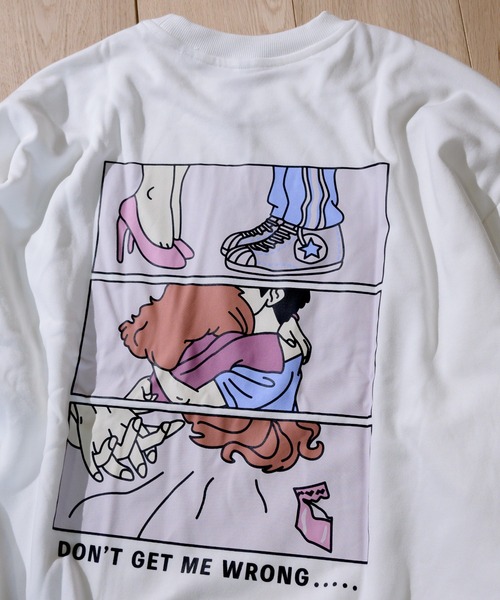 JOHN'S CLOSET(ジョンズクローゼット)の「【i】裏毛 クルーネック プリントトレーナー スウェット(スウェット・メンズ・パープル/グレー/サックスブルー/ライトグリーン/ブラック/ホワイト/ホワイト系その他/ホワイト系その他2/ホワイト系その他3/ブラック系その他2/ブルー系その他/パープル系その他/ブラック系その他/グレー系その他・LARGE/MEDIUM)」の16枚目の写真