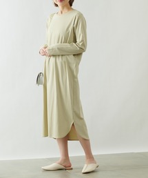 COLONY 2139 | 《抗菌・防臭》【SMART COLLECTION】抗菌スマート前後差長袖ワンピース(ワンピース)