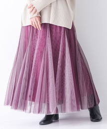 n'OrLABEL（ノアールレーベル）の「『配色ボリュームチュールスカート』（スカート）」