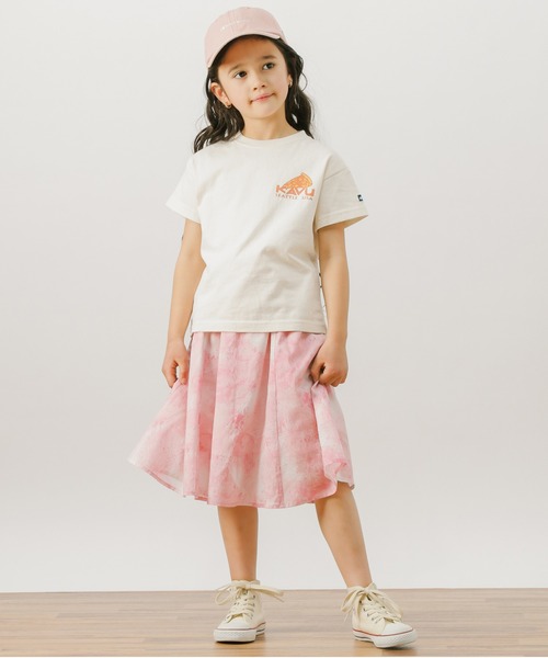 BAYFLOW（ベイフロー）の「[KIDS]リネンガラスカート（テンセル(TM)繊維使用）（スカート・キッズ・ベージュ/パープル/ピンク・MEDIUM/LARGE/X-LARGE/XX-LARGE）」の7枚目の写真