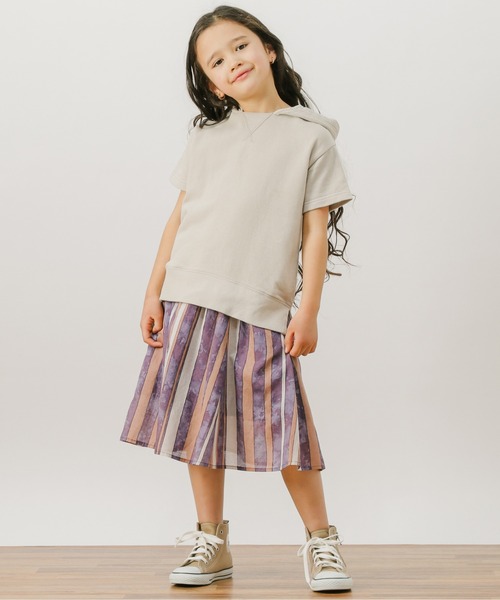 BAYFLOW（ベイフロー）の「[KIDS]リネンガラスカート（テンセル(TM)繊維使用）（スカート・キッズ・ベージュ/パープル/ピンク・MEDIUM/LARGE/X-LARGE/XX-LARGE）」の15枚目の写真
