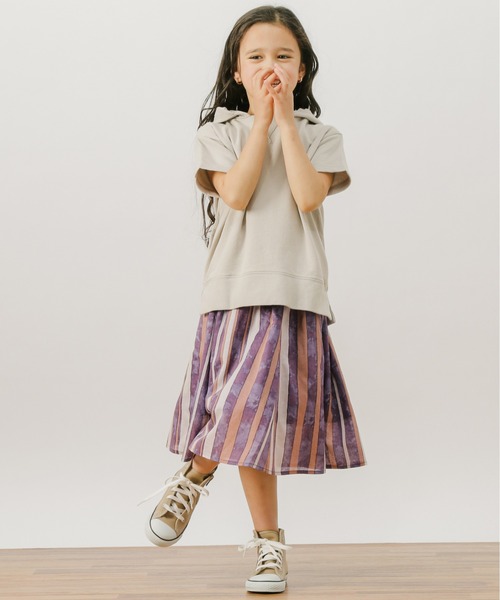 BAYFLOW（ベイフロー）の「[KIDS]リネンガラスカート（テンセル(TM)繊維使用）（スカート・キッズ・ベージュ/パープル/ピンク・MEDIUM/LARGE/X-LARGE/XX-LARGE）」の10枚目の写真
