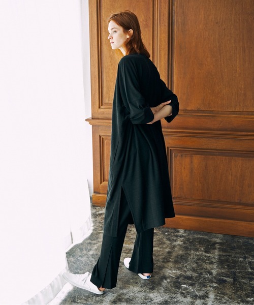 UNFIL（アンフィル）の「unfil アンフィル / raw silk plain-jersey long sleeve kaftan ローシルクプレーンジャージー 長袖カフタンドレスワンピース / WOFL-UW105（ワンピース・レディース・ブラック/ナチュラル・1）」の19枚目の写真