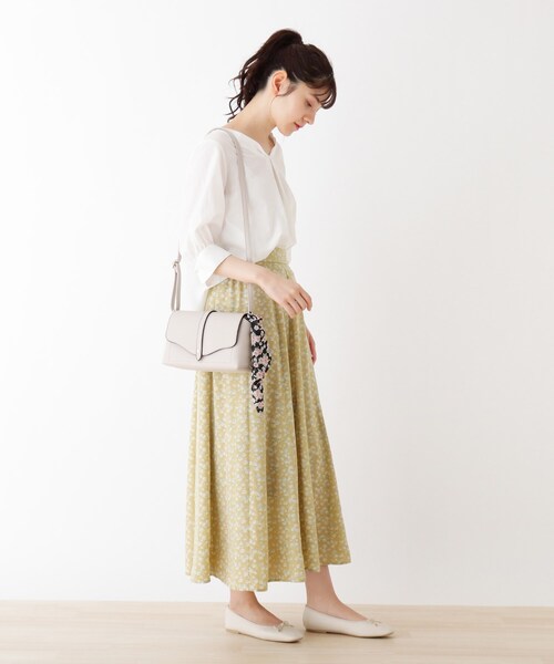 DRESKIP（ドレスキップ）の「◆スカ－フ付きショルダー（ショルダーバッグ・レディース・ブラック/グレー/アイボリー・00）」の13枚目の写真