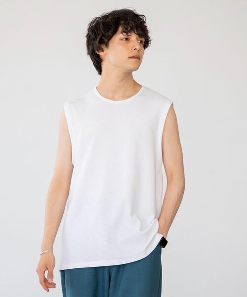 coen（コーエン）の「ワッフルレイヤードタンクトップ（タンクトップ・メンズ・ホワイト/ライトグレー/ライム/イエロー・MEDIUM/LARGE）」の13枚目の写真