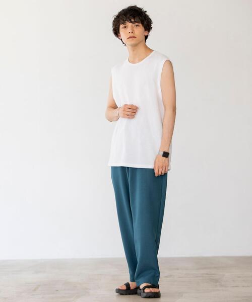 coen（コーエン）の「ワッフルレイヤードタンクトップ（タンクトップ・メンズ・ホワイト/ライトグレー/ライム/イエロー・MEDIUM/LARGE）」の8枚目の写真