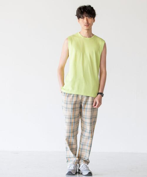 coen（コーエン）の「ワッフルレイヤードタンクトップ（タンクトップ・メンズ・ホワイト/ライトグレー/ライム/イエロー・MEDIUM/LARGE）」の22枚目の写真