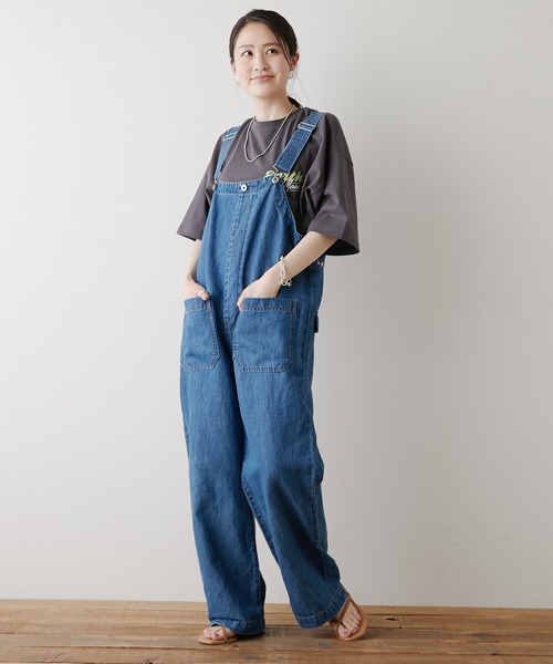CIAOPANIC TYPY(チャオパニックティピー)の「【TYPYDENIM】オーバーオール(サロペット/オーバーオール・レディース・ネイビー/ブルー・SMALL/MEDIUM)」の15枚目の写真