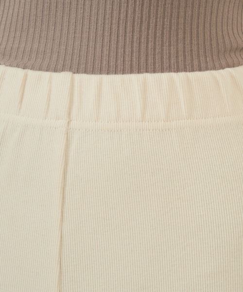 MIIA(ミーア)の「カットリブパンツ(その他パンツ・レディース・ベージュ/ピンク/ブラック・FREE)」の6枚目の写真