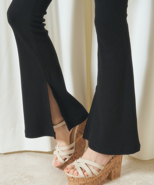 MIIA(ミーア)の「カットリブパンツ(その他パンツ・レディース・ベージュ/ピンク/ブラック・FREE)」の17枚目の写真