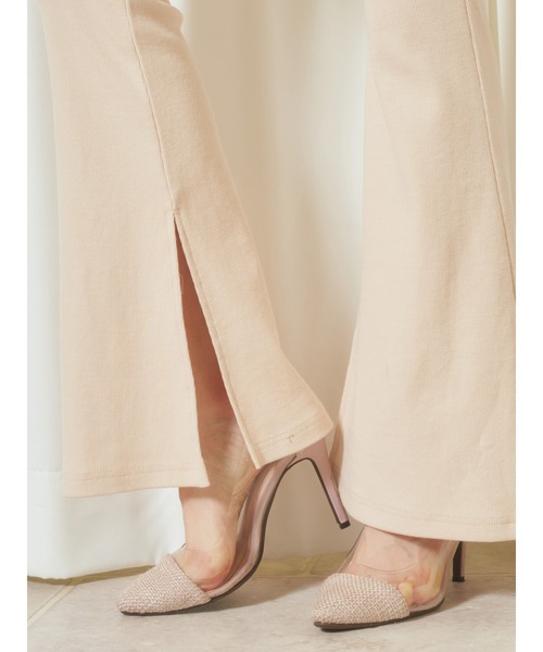 MIIA(ミーア)の「カットリブパンツ(その他パンツ・レディース・ベージュ/ピンク/ブラック・FREE)」の15枚目の写真