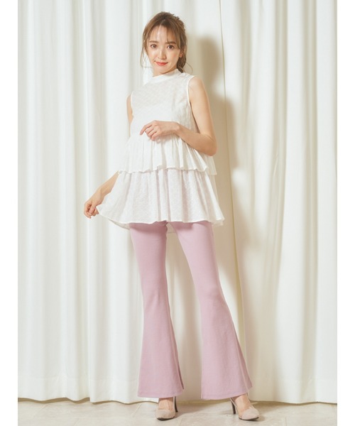 MIIA(ミーア)の「カットリブパンツ(その他パンツ・レディース・ベージュ/ピンク/ブラック・FREE)」の12枚目の写真