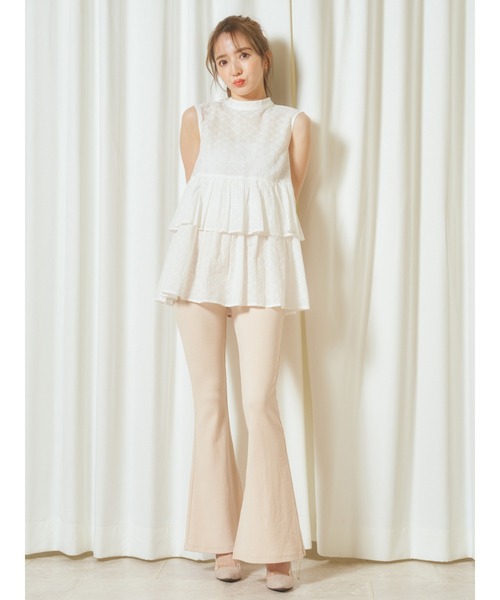 MIIA(ミーア)の「カットリブパンツ(その他パンツ・レディース・ベージュ/ピンク/ブラック・FREE)」の13枚目の写真