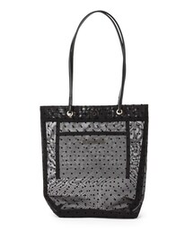 pink adobe | ◆ドット柄チュールトート(トートバッグ)