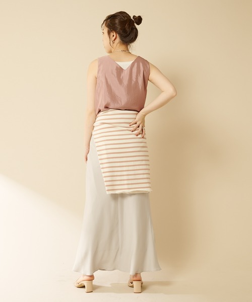 フィブリルシャンブレーマーメイドマキシスカート