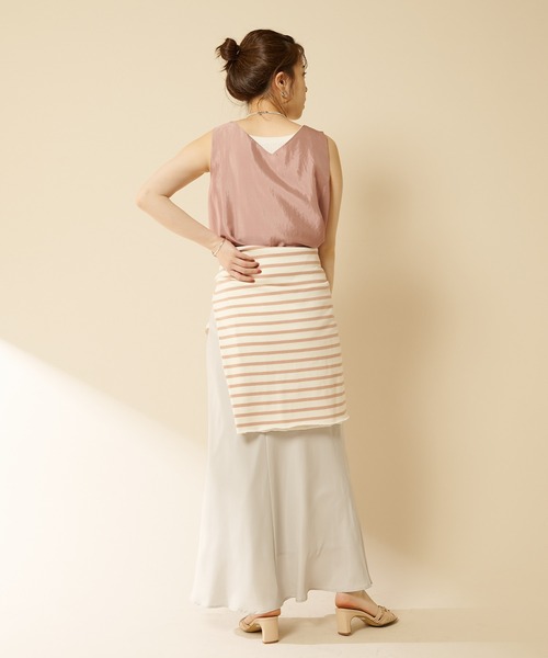 フィブリルシャンブレーマーメイドマキシスカート