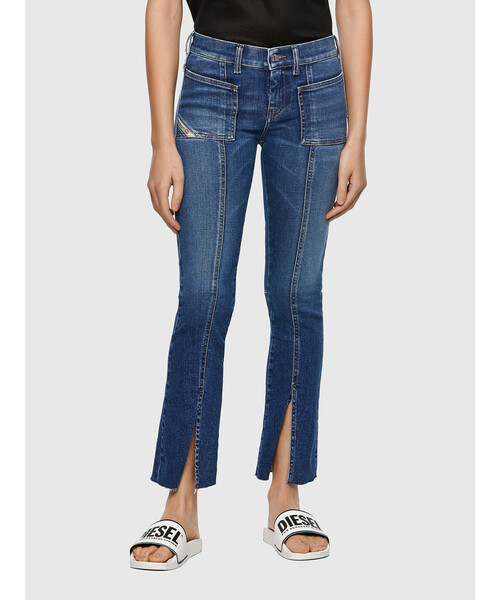 DIESEL（ディーゼル）の「DIESEL FW21 サステナブル デニム レディース フレア スキニー スリット（デニムパンツ・レディース・インディゴブルー・25inch/24inch/26inch/27inch/28inch/23inch/29inch/30inch）」の7枚目の写真