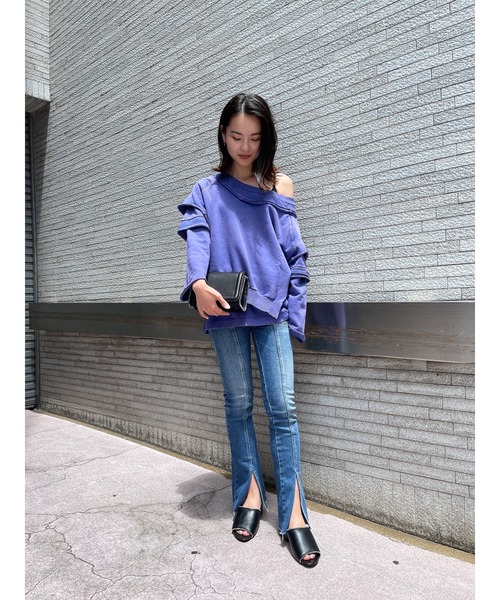 DIESEL（ディーゼル）の「DIESEL FW21 サステナブル デニム レディース フレア スキニー スリット（デニムパンツ・レディース・インディゴブルー・25inch/24inch/26inch/27inch/28inch/23inch/29inch/30inch）」の9枚目の写真