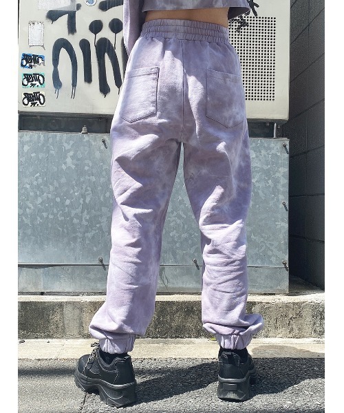 one way(ワンウェイ)の「【oneway Jeans】タイダイジョガーパンツ(スウェットパンツ・レディース・ライトグレー/グレー/ダークブルー/ホワイト/ライトパープル・FREE)」の10枚目の写真