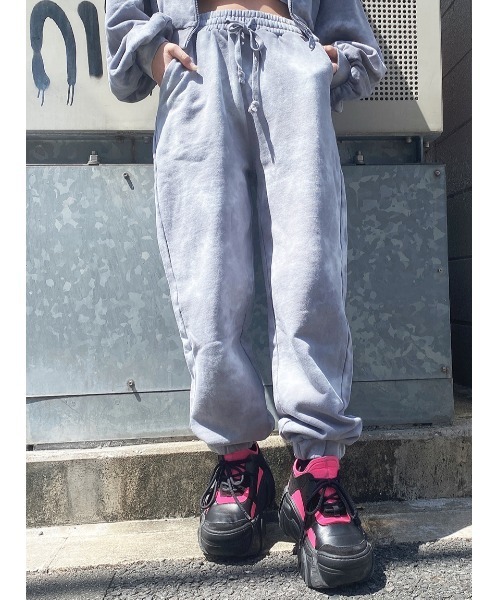 one way(ワンウェイ)の「【oneway Jeans】タイダイジョガーパンツ(スウェットパンツ・レディース・ライトグレー/グレー/ダークブルー/ホワイト/ライトパープル・FREE)」の19枚目の写真