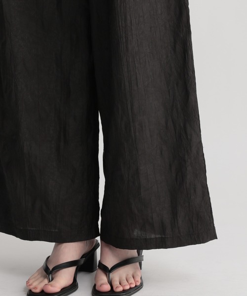 Andemiu（アンデミュウ）の「プリーツパンツ950333（その他パンツ・レディース・ブラック/ブラウン/グリーン/カーキ/オレンジ・FREE）」の10枚目の写真