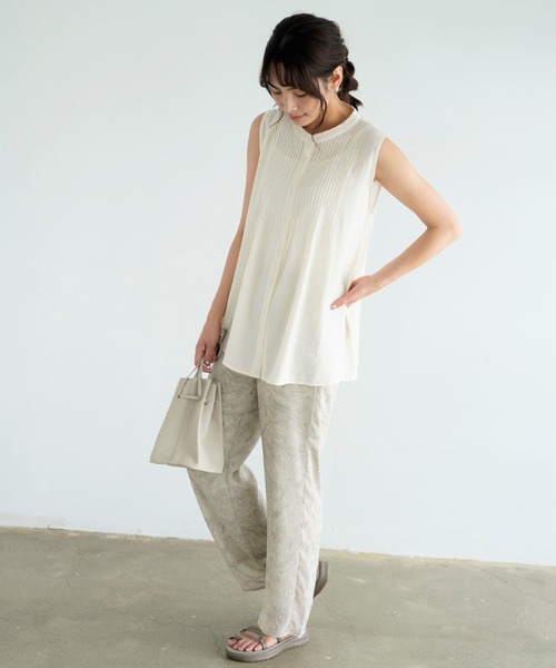 Chiaro（キアロ）の「マーブル柄ストレートパンツ（その他パンツ・レディース・グレー/グリーン・FREE）」の8枚目の写真