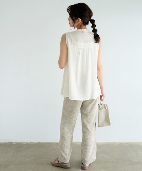 Chiaro（キアロ）の「マーブル柄ストレートパンツ（その他パンツ・レディース・グレー/グリーン・FREE）」の9枚目の写真