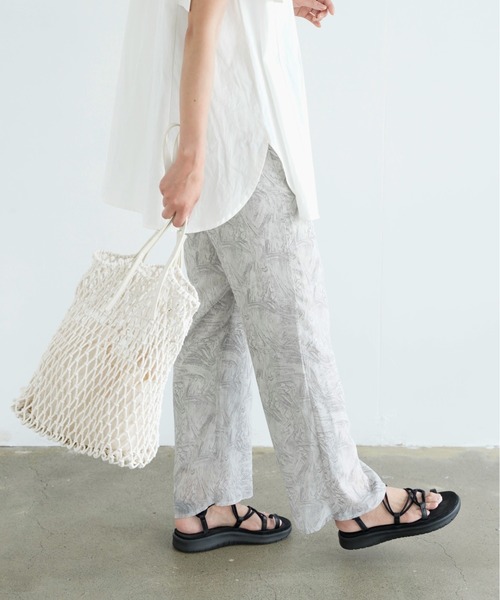 Chiaro（キアロ）の「マーブル柄ストレートパンツ（その他パンツ・レディース・グレー/グリーン・FREE）」の11枚目の写真