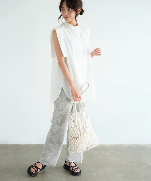 Chiaro（キアロ）の「マーブル柄ストレートパンツ（その他パンツ・レディース・グレー/グリーン・FREE）」の12枚目の写真