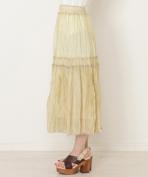 WILLSELECTION(ウィルセレクション)の「シアーワッシャープリーツスカート(スカート・レディース・ブラウン/イエロー/ブルー・MEDIUM)」の15枚目の写真