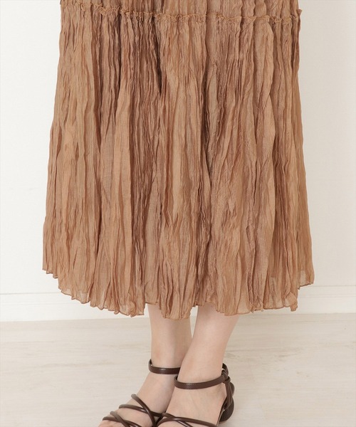 WILLSELECTION(ウィルセレクション)の「シアーワッシャープリーツスカート(スカート・レディース・ブラウン/イエロー/ブルー・MEDIUM)」の21枚目の写真