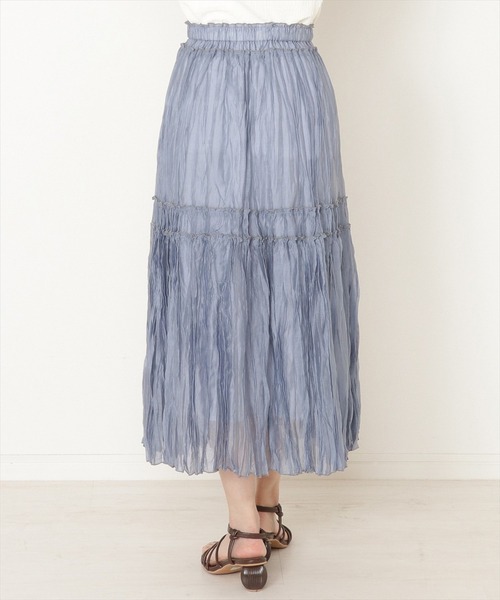 WILLSELECTION(ウィルセレクション)の「シアーワッシャープリーツスカート(スカート・レディース・ブラウン/イエロー/ブルー・MEDIUM)」の11枚目の写真