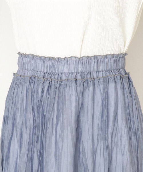 WILLSELECTION(ウィルセレクション)の「シアーワッシャープリーツスカート(スカート・レディース・ブラウン/イエロー/ブルー・MEDIUM)」の22枚目の写真