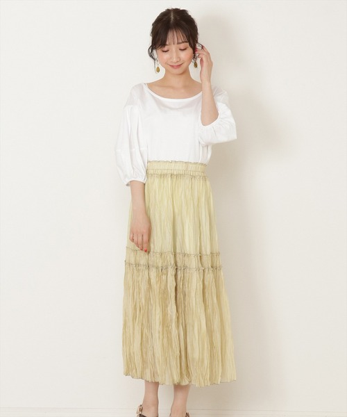 WILLSELECTION(ウィルセレクション)の「シアーワッシャープリーツスカート(スカート・レディース・ブラウン/イエロー/ブルー・MEDIUM)」の17枚目の写真