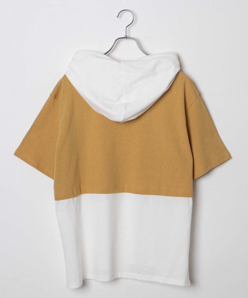 WEGO（ウィゴー）の「WEGO/フェイクレイヤードTパカ（パーカー・レディース・イエロー/スミクロ・FREE）」の3枚目の写真