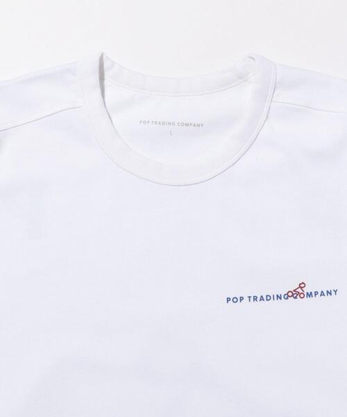 POP TRADING COMPANY（ポップトレーディングカンパニー）の「【別注】 ＜POP TRADING COMPANY＞ CYCLING LS T/カットソー（Tシャツ/カットソー・メンズ・ホワイト・MEDIUM/X-LARGE/SMALL/LARGE）」の3枚目の写真