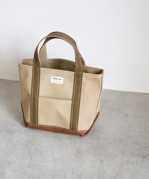SLOBE IENA（スローブイエナ）の「【ORCIVAL/オーシバル】 HANPU SMALLトートバッグ◆（トートバッグ・レディース・ベージュ/ナチュラル・FREE）」の9枚目の写真