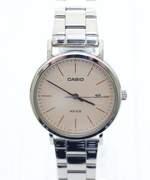 セール Casio カシオ Ltp E175l ラウンドレディース レザー デジタル腕時計 Casio カシオ のファッション通販 Zozotown