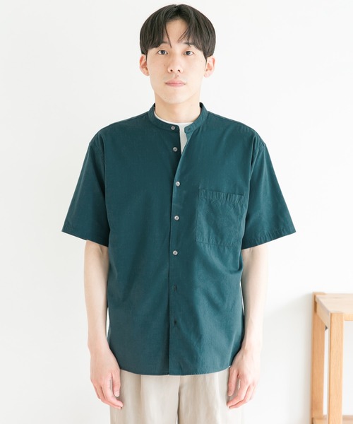 URBAN RESEARCH DOORS（アーバンリサーチドアーズ）の「コンフォートバンドカラーシャツ（シャツ/ブラウス・メンズ・ホワイト/ブラック/グリーン/オレンジ系その他・38/40）」の21枚目の写真