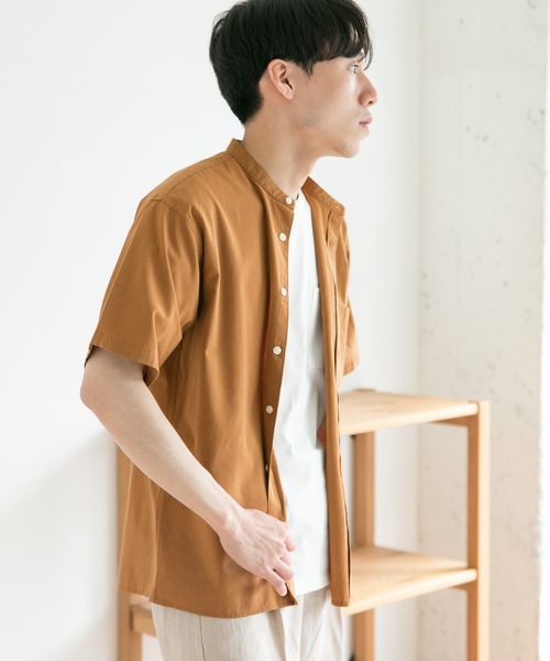 URBAN RESEARCH DOORS（アーバンリサーチドアーズ）の「コンフォートバンドカラーシャツ（シャツ/ブラウス・メンズ・ホワイト/ブラック/グリーン/オレンジ系その他・38/40）」の12枚目の写真