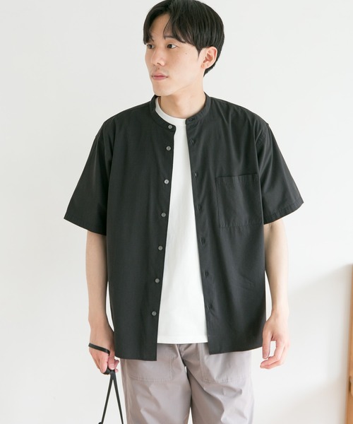 URBAN RESEARCH DOORS（アーバンリサーチドアーズ）の「コンフォートバンドカラーシャツ（シャツ/ブラウス・メンズ・ホワイト/ブラック/グリーン/オレンジ系その他・38/40）」の20枚目の写真