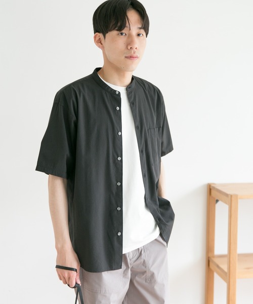 URBAN RESEARCH DOORS（アーバンリサーチドアーズ）の「コンフォートバンドカラーシャツ（シャツ/ブラウス・メンズ・ホワイト/ブラック/グリーン/オレンジ系その他・38/40）」の15枚目の写真