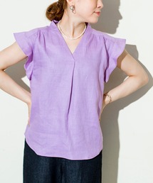 prose verse | フレンチリネンひらひら袖ブラウス(シャツ/ブラウス)
