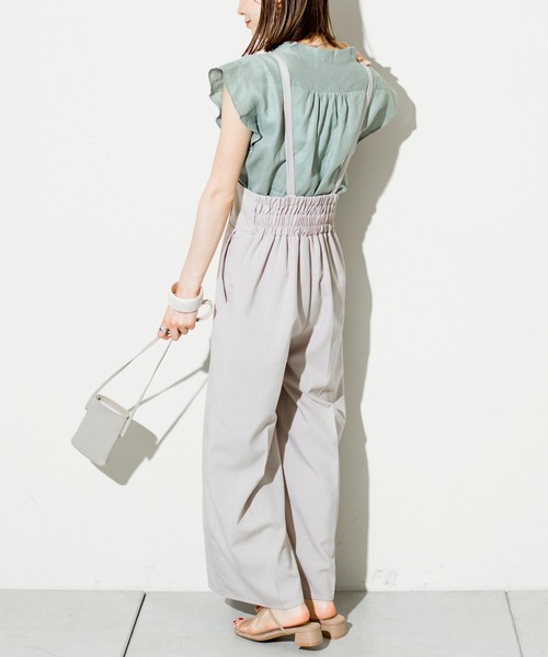 prose verse（プロズヴェール）の「フレンチリネンひらひら袖ブラウス（シャツ/ブラウス・レディース・ネイビー/オフホワイト/カーキ/バイオレット・ﾌﾘ-）」の22枚目の写真