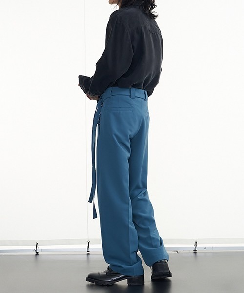 WESTBOY(ウエストボーイ)の「【PRE PREWORKS】Belted Wide Relax Slacks PR21S12PT(スラックス・メンズ・ブラック/ブラウン/ブルー・S/M/L)」の14枚目の写真